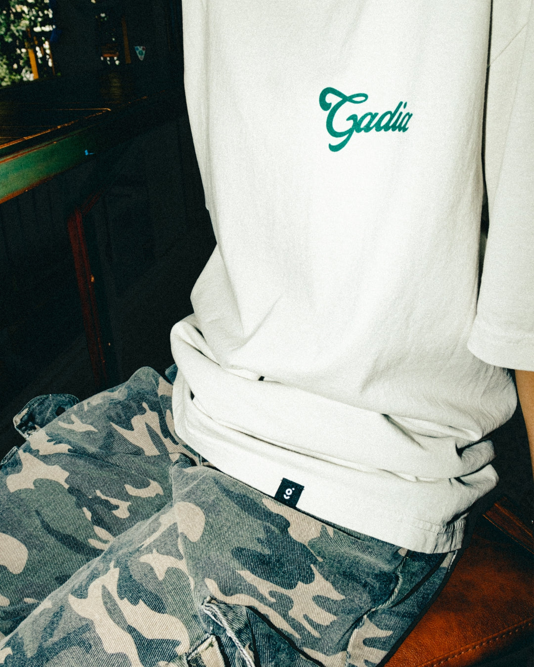 Gadia Script Logo Tee - Black