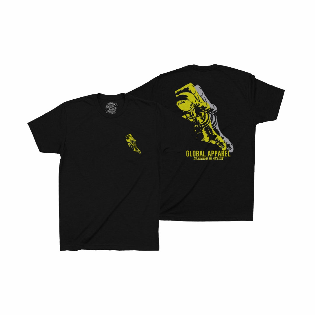Floating Astronaut Tee Black