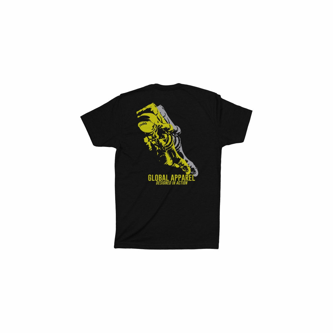 Floating Astronaut Tee Black